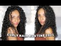 CURLY HAIR ROUTINE 2021 3B 3C CURLY HAIR