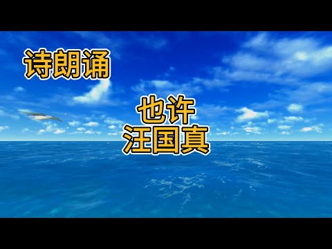 《也许》：诗意中对生活的思考#汪国真#也许#诗歌朗诵#人生哲思#成功与努力#人生无奈#诗意表达#文学朗诵#深刻反思#哲理诗歌#生命感悟#汪国真诗作#文学欣赏
