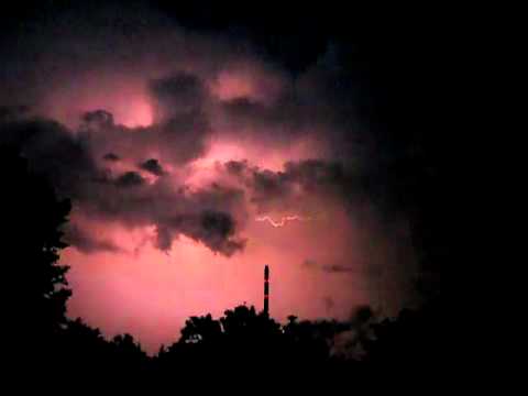 Heftiger Blitzeinschlag