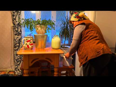 Grandma's homemade butter: cozy village life with grandchildren