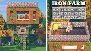 Minecraft | The BEST DESIGN to build your IRON FARM 1.19 (Bedrock - Java)