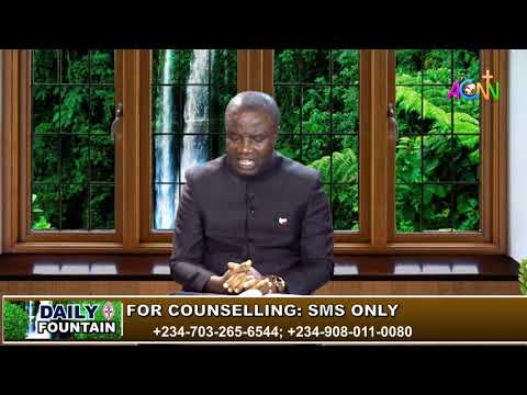 THE DAILY FOUNTAIN DEVOTIONAL OF OCTOBER 7, 2021 - THE REV'D CANON DANIEL UCHE