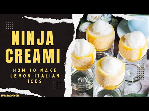 How to Make Ninja Creami Lemon Italian Ices with only 3 Ingredients | Healthy Dessert Idea - 0 WW Pt