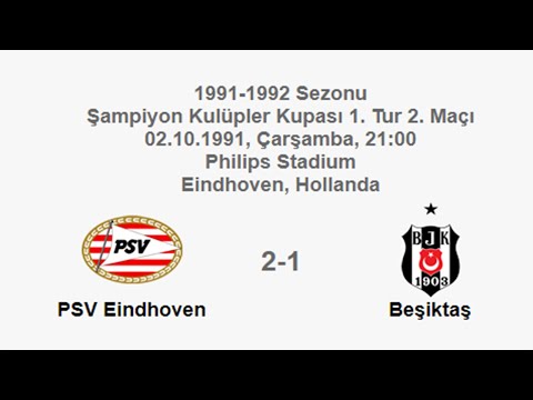 PSV Eindhoven 2-1 Beşiktaş 02.10.1991 - 1991-1992 Champion Clubs' Cup 1/2 + Post-Match Comments