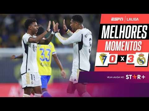 Gols e lances de Cadiz x Real Madrid