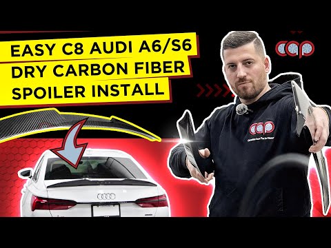 Transform Your Audi C8! A6/S6 Carbon Fiber Spoiler Install (V2 vs V3)