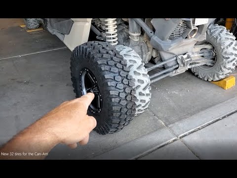 New 32" tires for the Can-Am Maverick!