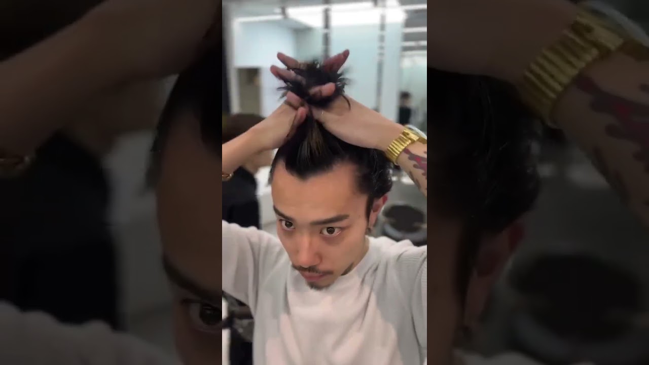 【オールバック】ワイルド系メンズ必見！！カチッとしすぎないおしゃれオールバックの作り方！ #album #albumhair #メンズセット