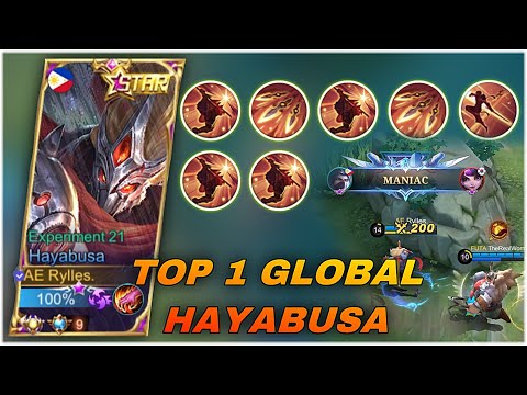 HOW DO TOP 1 GLOBAL HAYABUSA REALLY PLAY | AE RYLLES | MLBB