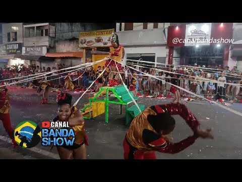 Corpo coreográfico da Banda Marcial COBRAC na Final do Campeonato Baiano da LICBAMBA 2025