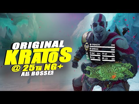 Maxed Real Kratos 🤜  All Bosses | NG+25 | God Of War Ragnarok