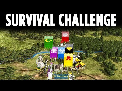 1 City Survival Challenge - Medieval 2 Total War LiveStream