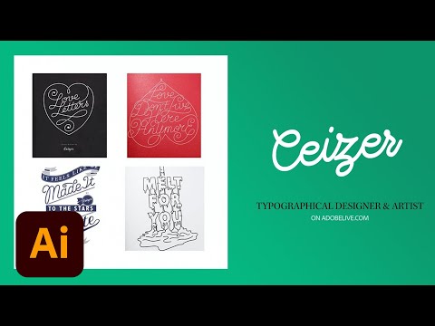Live lettering with Ceizer Day 2/3 | Adobe Creative Cloud