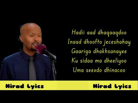 Haduu taarku soo dhaco | Lafoole | Hirad Lyrics