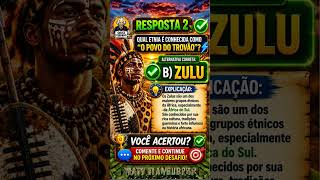 🔥 Você Sabe Quem É o Povo do Trovão? ⚡🌍#etnia #quiz #geografia