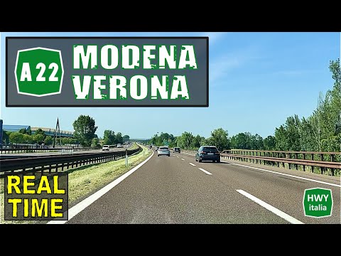 MODENA - VERONA | A22 Brenner Motorway | REAL TIME