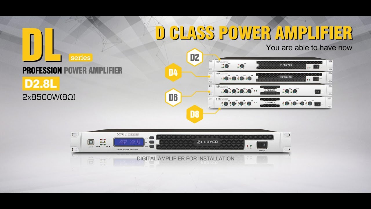 video Cục đẩy công suất Fedyco D2 chính hãng 0