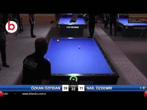 ÖZKAN ÖZFİDAN & NAİL ÖZDEMİR Bilardo Maçı - 2020 TK 1.ETAP ANTALYA-4.TUR