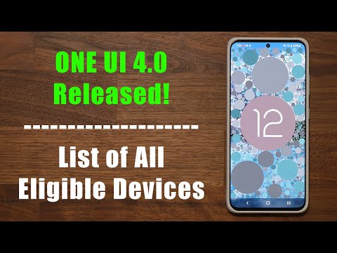 Samsung ONE UI 4.0 (Android 12) Released - LIST of ALL Samsung Phones That Will Get Updated!