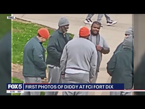 Diddy seen smiling at new minimum-security prison in New Jersey