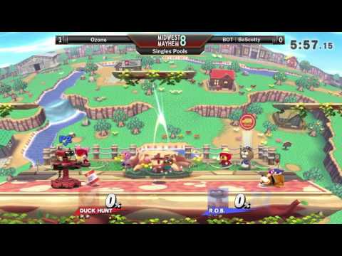 Midwest Mayhem 8 Pools: Ozone (Duck Hunt) vs. BOT l BoScotty (R.O.B.)