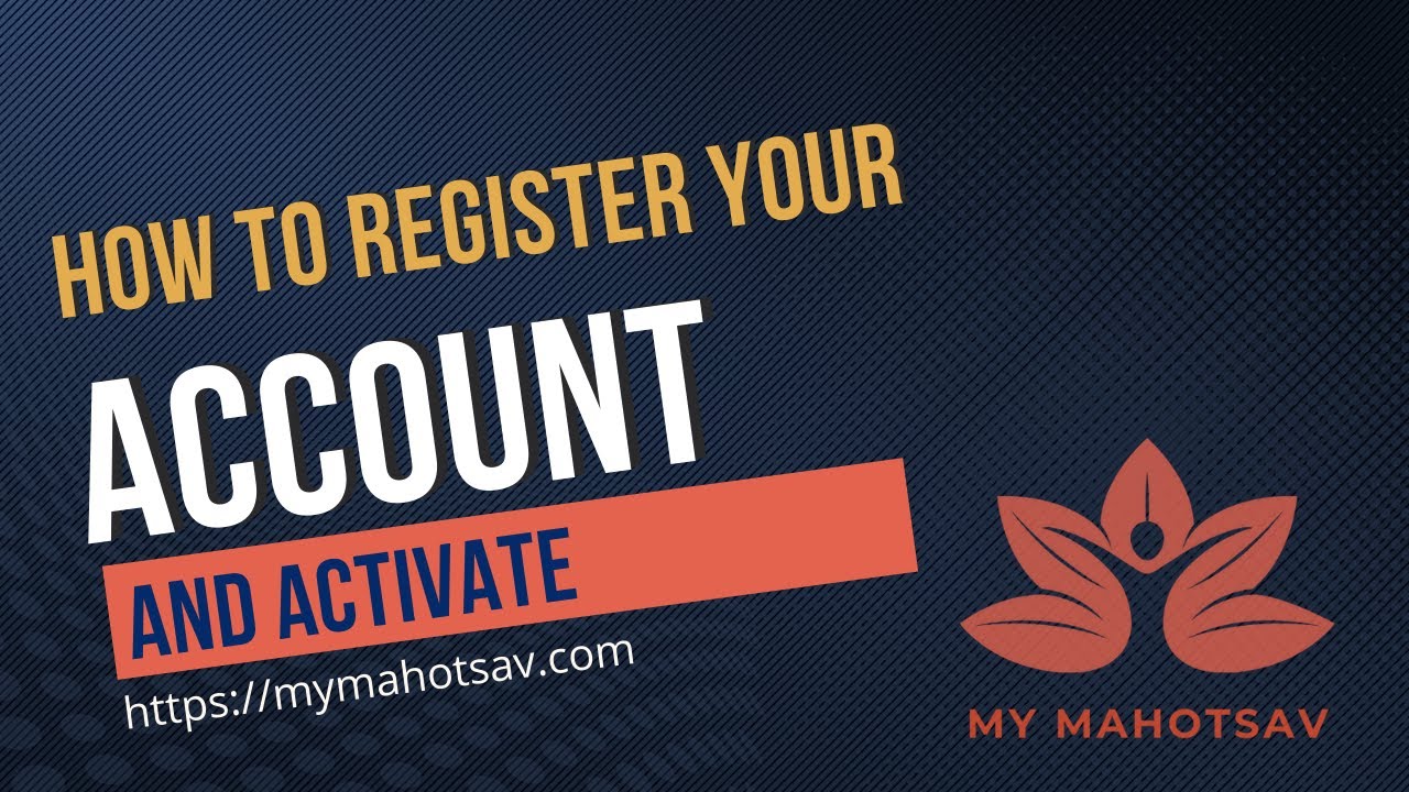 How to Create a MyMahotsav Account