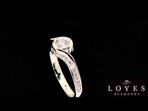 Halo Twist Engagement Ring – 'Sofia DS'