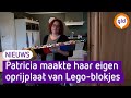 Patricia bouwde haar eigen oprijplaat van Lego-blokjes