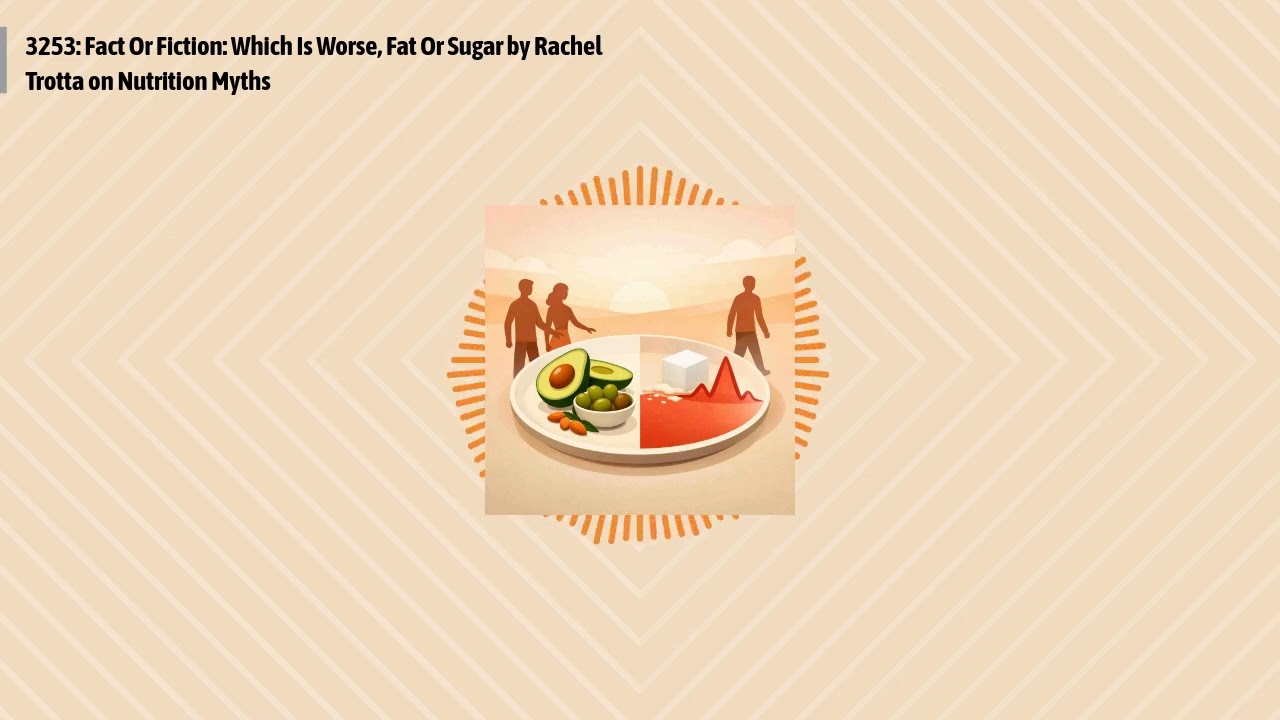 3253: Fact Or Fiction: Which Is Worse, Fat Or Sugar by Rachel Trotta on Nutrition Myths |...