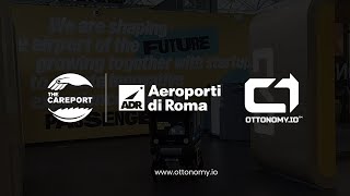 #Ottobot at @AeroportidiRoma  #Rome #FiumicinoInternationalAirport #DeliveryRobot #europe