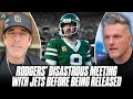 Aaron Rodgers Details Tense, Disastrous Meeting With Jets Before Being Released | Pat McAfee Show