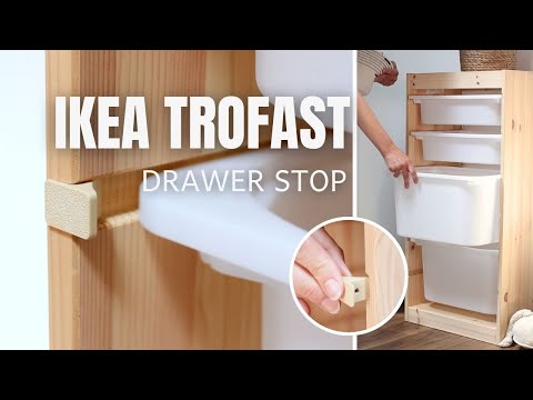 Ikea hack! TROFAST Bin Drawer Stops