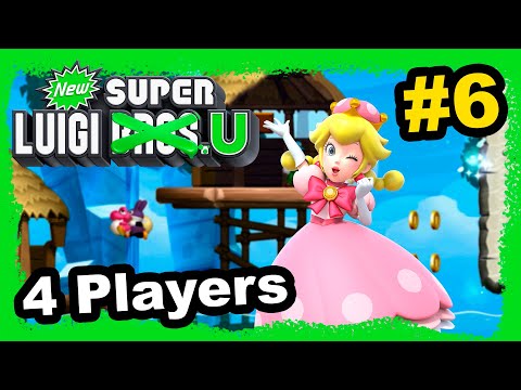 New Super Luigi U Deluxe – 4 players | Walkthrough Part 6 (World 3)