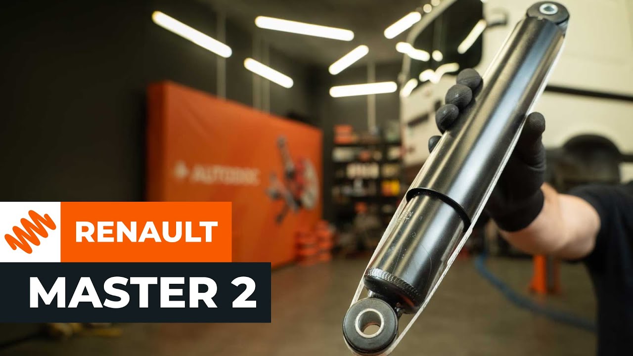 Ako vymeniť zadné tlmiče pruženia na Renault Master 2 van – návod na výmenu