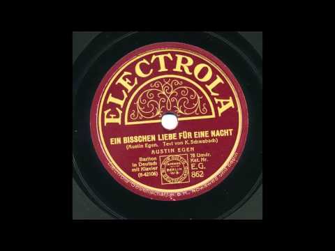 Austin Egen: Ein bißchen Liebe für eine Nacht (1928)