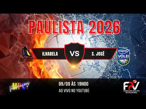 PAULISTA DE VÔLEI MASCULINO 2026 - Ilhabela Milclean Vôlei x Viapol São José