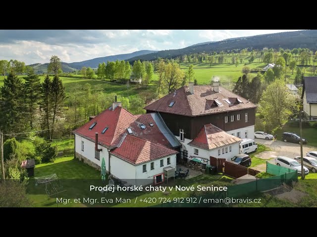 Prodej horské chaty na výjimečném místě, celoroční provoz, Nová Seninka, 48 lůžek, včetně bytu 3kk, 87m2, krásný pozemek
