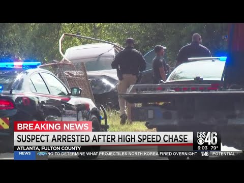 Suspect arrested after high-speed chase in Southwest Atlanta