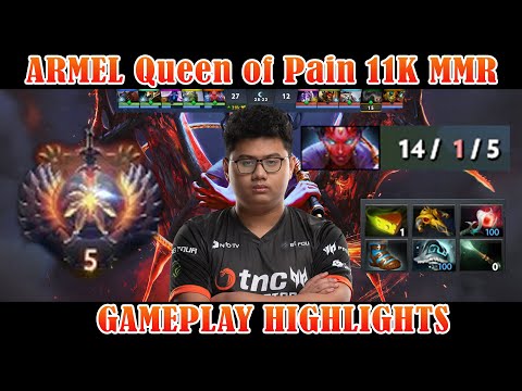 ARMEL Queen of Pain 11K MMR Gamepay feat.Raven Morphling | HIGHLIGHTS | HD
