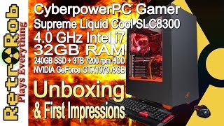 Nvidia GTX 1070 Powered CyberPower PC SLC8300 Gaming PC Unboxing