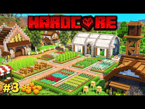 I Built the Ultimate Cozy Farm in Hardcore Minecraft!