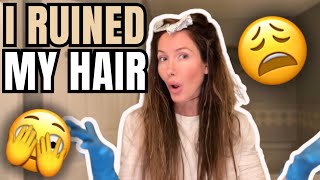 DOING MY OWN HAIR AT HOME 🫣