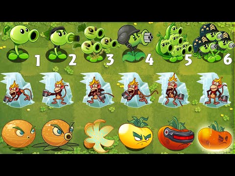 Pvz 2 Gameplay - Which Plant Can Detroy 40 Frozen Monkey With 1 Plant Food ？
