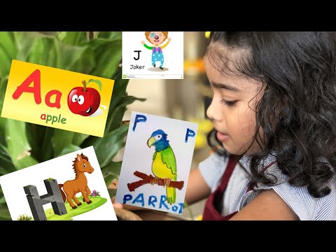 Learn Alphabets& Pictures with Azraa Imaan/learn abcd/letters/Kids Learning/English Alphabets/Rhymes