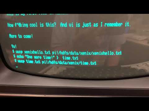 TRS-80 Model 16 XENIX: Transfer files to and from the Hadoop File System (HDFS)