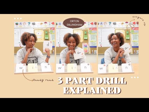 Orton Gillingham 3 Part Drill Explained
