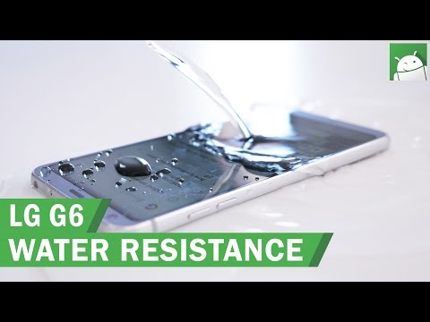 LG G6 water resistance test