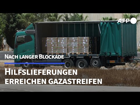 Lastwagen mit UN-Hilfslieferungen erreichen Gaza | AFP