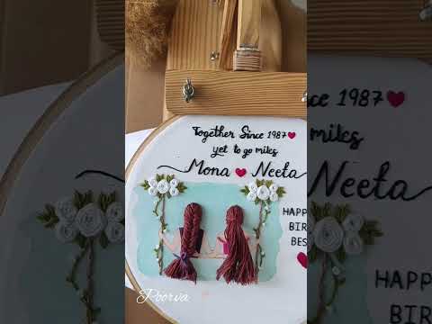 Embroidery hairstyle || Embroidery Hair #embroidery #embroideryhoopart