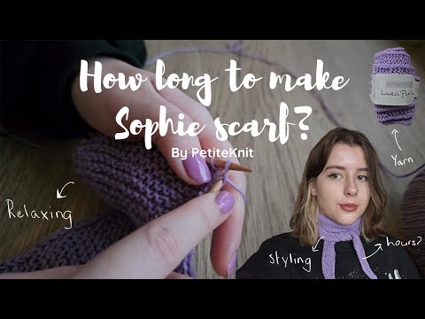 How long to make the Sophie Scarf by PetiteKnit? I VLOG
